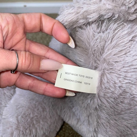 Best Made Toys stuffed elephant tusk gray white-large stuffy ant eater Push - Picture 7 of 8